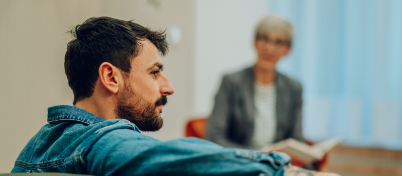 A man tries therapy for anxiety.