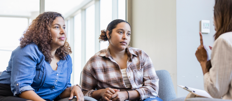 A family goes to family therapy for golden child syndrome.