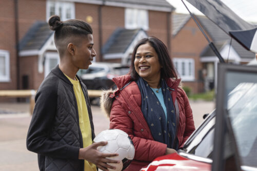 Woman teaching him about his trauma brain and helping him move out of the same patterns